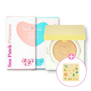 프롬키즈 선듀오(쿠션+패치+스티커) 선물세트 선케어 키즈화장품