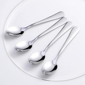 스테인레스 스틸 소금 설탕 스푼, 차 디저트 조미료 스푼, 가정 식당용 다이닝 커트레이, 12 커피 스푼