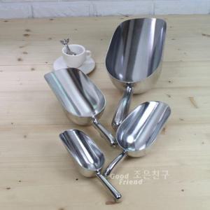 알루미늄 스쿠프 12oz/커피스쿠프/얼음스쿠프/카페용스쿱/원두스쿱/원형스쿠프/알루미늄스쿠프