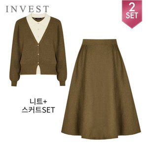 [인베스트]카라배색니트+롱스커트세트_INI4W1KT2101