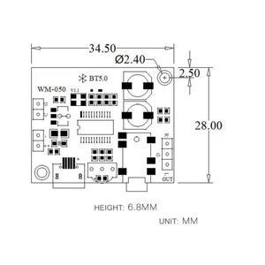 5V MP3 블루투스 디코더 보드 무손실 APE FLAC 3.5MM 오디오 보드 수정 블루투스 5.0 회로 스테레오 수신기