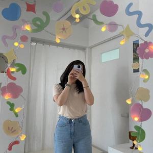 거울 꾸미기 유리 창문 유리창 스티커 유리문 데코 디자인 포인트 카페 인테리어 KK01