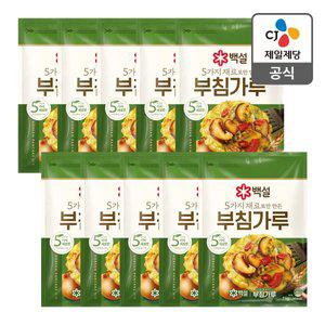 [CJ제일제당][본사배송] 백설 5가지재료로만 만든 부침가루 1kg X 10개 (1BOX)