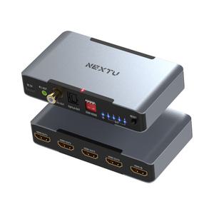 넥스트유 부요아 1대4 8K 모니터 HDMI 분배기 오디오 분리 다운 스케일 8334SP8K60 (공식판매)