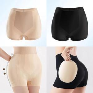 [BZJKQG1F_4B]심리스골반뽕팬티 힙딥커버 군살 패드 스판