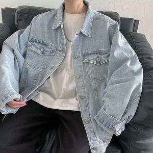 [라일리] Rly 연청 데님 루즈핏 남친룩 청자켓 남성 아우터