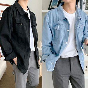 데님 트러커 재킷 남자 간절기 오버핏 청자켓 아 GWM (WFGKJU1)