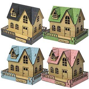 3D나무입체퍼즐 미니빌리지 A2 하우스 -핑크