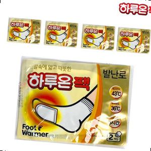 하루온팩 (발난로 1쌍 5세트) 붙이는 발핫팩 풋워머