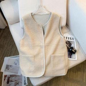 데일리 여성 조끼 초경량 보온 뽀글이 여자조끼 (3etBR)
