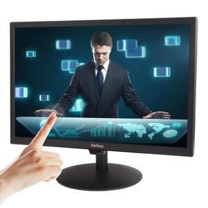 엘웨유 20인치 터치스크린 모니터링 LCD 디스플레이 보안 카메라 모니터 다기능 인터페이스 HDMI, AV, BNC, VGA, USB, PC 입력 CCTV 컴퓨터 내장 스피커 1600X900 풀 HD