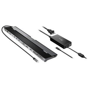J5CREATE USB 타입 C 도킹 스테이션 및 100W PD 충전기 3개의 디스플레이 지원 | HDMI, 디스플레이포트, VGA, 충전, 1GBPS 이더넷 애플제품 호환 PRO /AIR, XPS 등 (JCD543P)
