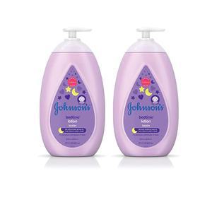 존슨 's Calming Bed타임 베이비 로션 저자극성 및 파라벤 프리 트윈 팩 2 x 27.1 fl. oz 1078609