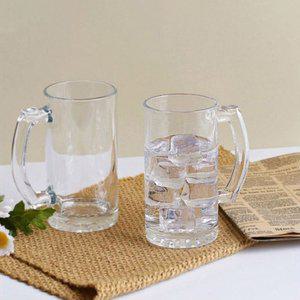 갤러리아 유리머그 심플 맥주잔 500ml 2P 하이볼잔 유리컵 아이스커피잔 생맥