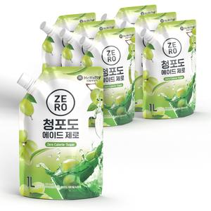 맥널티 파우치 청포도 에이드 제로 1L x 6개