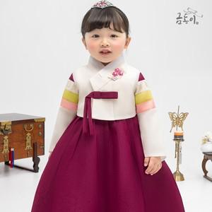 [한복]AW101 여소매금박 아동한복 여아한복