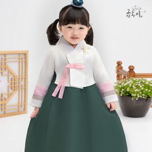 [한복]AW095 여미색꽃송이 아동한복 여아한복