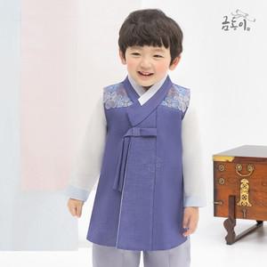 [한복]AM122 남잉크어깨수 아동한복 남아한복