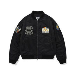 WACKY WILLY 패치워크 MA-1 블랙 721899