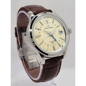 Grand Seiko 세이코 [세금포함] [정품] 커스텀 MOD (GRAND ELEGANCE GMT) 모든 IVORY 다이얼 w 가죽 BAND