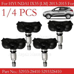 현대 Ix35 [LM] 투손 기아 스포티지 52933-2S410 용 1/4PCS 433MHZ TPMS 타이어 압력 센서 529332 S410