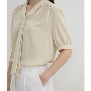 [리스트](신세계 사우스시티) 셔링 타이넥 반팔 블라우스