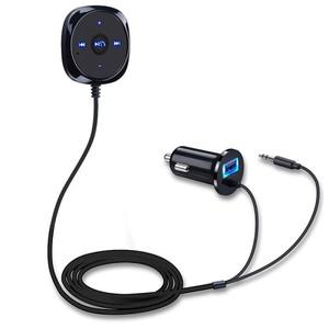 핸즈프리 담배 라이터 마그네틱베이스 무선 블루투스 차량용 키트 MP3 3.5mm AUX 오디오 음악 수신기 어댑