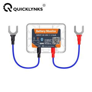 Quicknks-BM6 무선 블루투스 4.0 12V 배터리 모니터, 오토바이 트럭 자동차 충전 크랭크 테스터 건강