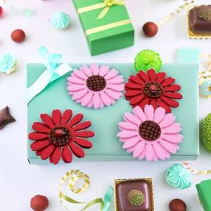 몽스쿨 꽃 펠트 플라워 장식 꾸미기 DIY 공예 재료 부자재 환경판 팰트 (3개)
