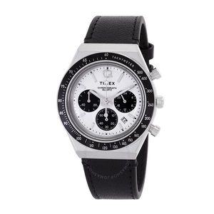 Timex 타이멕스 Q 크로노그래프 쿼츠 화이트 다이얼 남성용 시계 TW2W53400