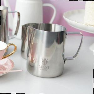 스텐 스팀 피쳐 중 600ml 1P 라떼 커피 눈금 밀크저그 스팀피처