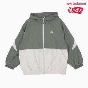 [뉴발란스]뉴발란스 키즈 후드형 우븐 배색 바람막이 NK9AFB121U-19 바람막이