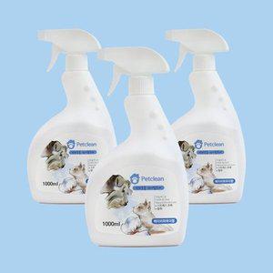 펫크린 반려동물 냄새탈취제 1000ml 베이비파우더향 x 3개 /애견탈...