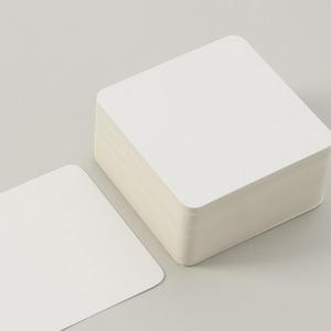 아트페이퍼 반코팅 무지 양면 종이카드 100매 8x8