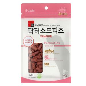 닥터소프티즈 100g 프로바이오틱스 장건강 애견간식