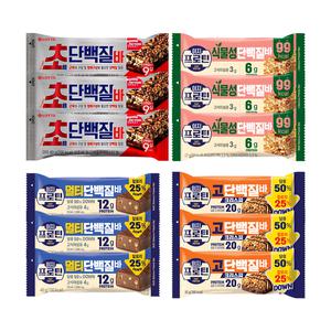 초단백질바x3+멀티단백질바x3+식물성단백질바x3+고단백크리스피x3
