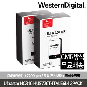 WD Ultrastar DC HC310 HUS726T4TALA6L4 4TBx2 8TB 2PACK 하드디스크