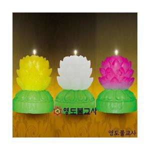 연꽃초(국산신라양초)-1박스(30개)불교용품도매,무속용품도매,무당용품도매,불교양초,제사초,법당초