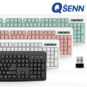 QSENN K1000 무선키보드 키스킨 포함/영샵