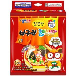 종이나라 얼큰한 너구리 클레이나라 종이접기 점토