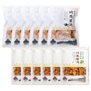 동일식품 어포튀각, 90g, 6개 + 청양고추 어포튀각, 70g, 6개