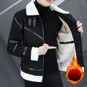 남자 양털 무스탕 남성 겨울 가죽자켓 코튼 라이더