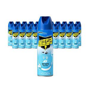 에프킬라 무향 에어로졸 500ml X 24개 파리모기 살충제