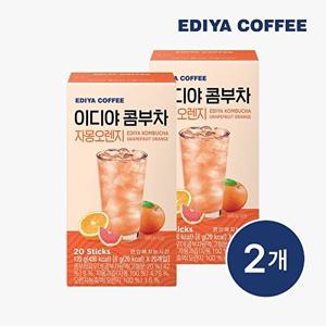 [이디야커피]이디야 콤부차 자몽오렌지 20T x 2개