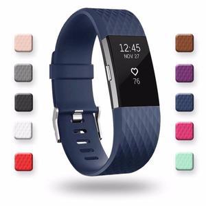 3D 실리콘 교체 스트랩, Fitbit Charge 2 밴드 워치 팔찌, 손목