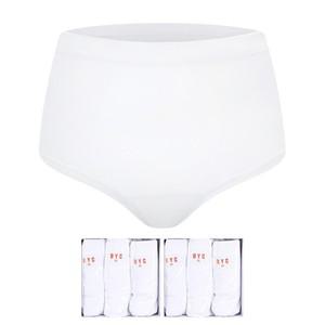 BYT7530  고급 순면 백색 여자 맥시 부인용 삼각 팬티 3매입 세트 2SET