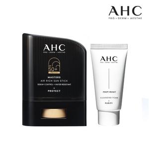 AHC 마스터즈 에어리치 선스틱 14g+(GIFT)클렌징폼 30ml