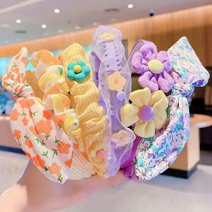 리빙LJ 봄여름 시원한 여아 어린이 헤어밴드 머리띠 3종 세트