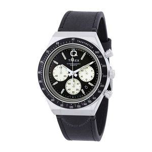 [관부가세포함] Timex 타이멕스 Q 크로노그래프 쿼츠 블랙 다이얼 남성용 시계 TW2V42700 TW2V42700ZV