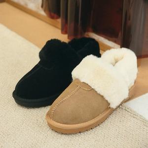 [다잇템] 여성 2WAY 퍼 샌달 탈부착 라이닝 아웃스티치 뮬